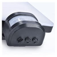 Solight LED solární osvětlení se senzorem, 11W, 1200lm, 3 CCT, Li-Ion, černá