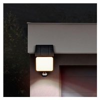Solight LED solární osvětlení se senzorem, 11W, 1200lm, 3 CCT, Li-Ion, černá