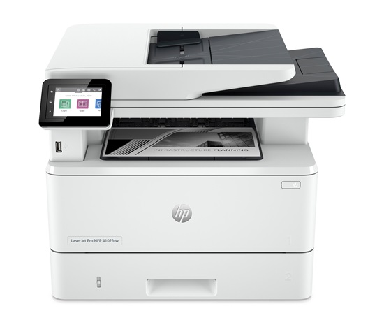 BAZAR - HP LaserJet Pro MFP 4102fdw (40str/min, A4, USB, Ethernet, Wi-Fi, PRINT, SCAN, FAX, DADF, duplex) - Pošk. obal