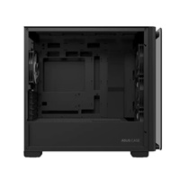 ASUS case A23 PLUS TG ARGB, Mini Tower, průhledná bočnice, 4x120mm ARGB Fan, černá