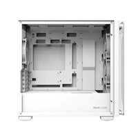 ASUS case A23 PLUS TG ARGB, Mini Tower, průhledná bočnice, 4x120mm ARGB Fan, bílá