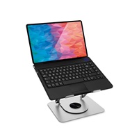 CONNECT IT Stojan na notebook Rotary, otočný, až 15.6", stříbrná