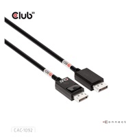 Club3D Kabel DisplayPort 2.1 na DisplayPort 2.1, VESA DP80, 4K240Hz/8K60Hz/10K60Hz (M/M), 1.6m, černá