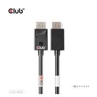 Club3D Kabel DisplayPort 2.1 na DisplayPort 2.1, VESA DP80, 4K240Hz/8K60Hz/10K60Hz (M/M), 1.6m, černá