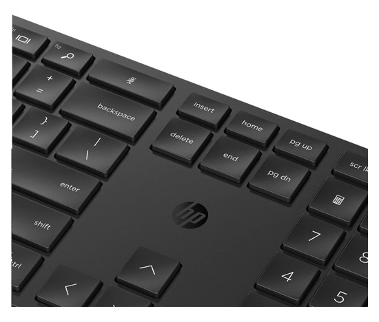 HP 650 Wireless Keyboard & Mouse Black- Anglická klávesnice a myš, černá