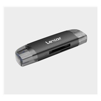 Lexar Cardreader Dual Slot USB-A/C (LRW310X) Supports microSD and SD cards (USB 3.1)