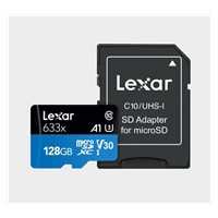 Lexar microSDXC 633x UHS-I/A1/U3/10 R95/W45MB (V30) 128GB