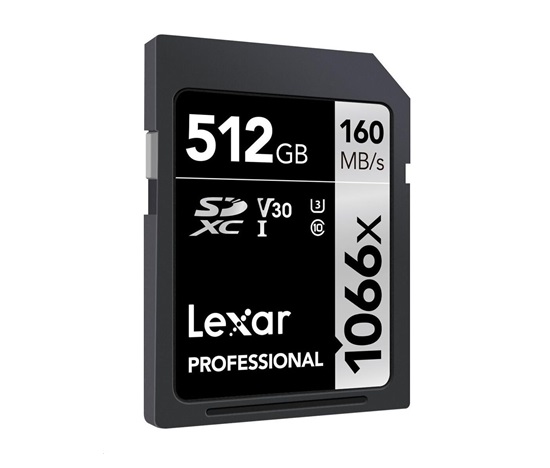 Lexar SDXC Pro 1066x U3 UHS-I R160/W120 (V30) 512GB