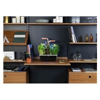 Véritable SMART - Automatický květináč s regulací osvětlení, černá měděná + 4 bylinkové náplně