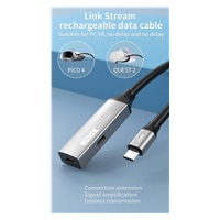 PREMIUMCORD USB-C repeater a prodlužovací kabel Male-Female, 5Gbps Aluminium 10m