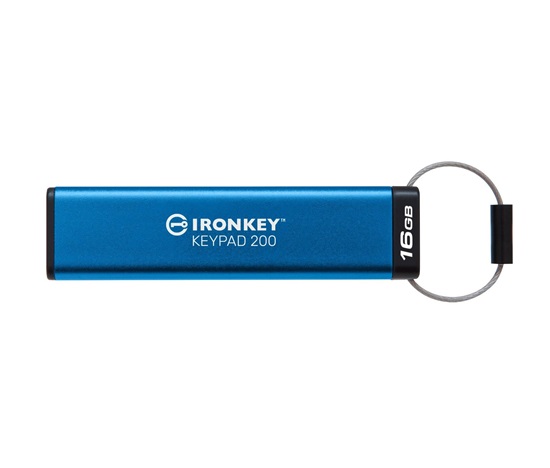 Kingston Flash Disk IronKey 16GB USB-C IronKey Keypad 200C, FIPS 140-3 Lvl 3 (Pending) AES-256