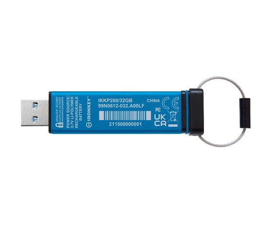 Kingston Flash Disk IronKey 32GB USB-C IronKey Keypad 200C, FIPS 140-3 Lvl 3 (Pending) AES-256