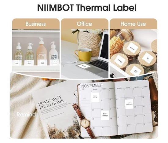 Niimbot štítky T 50x30mm 900ks Bílé pro K3