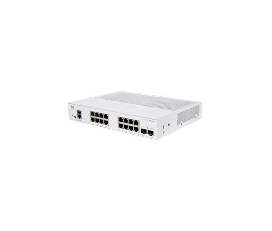 BAZAR - Cisco switch CBS350-16T-E-2G-EU (16xGbE,2xSFP,fanless) - REFRESH - poškozený obal