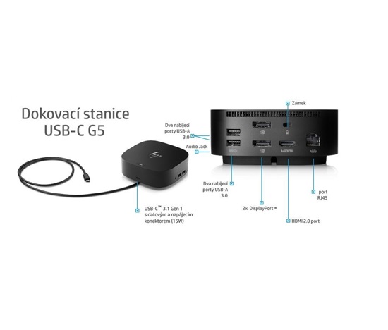 HP Dock - USB-C G5 EURO - Dokovací stanice