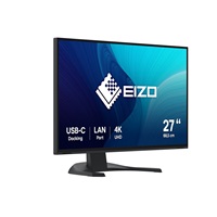 EIZO MT 27" EV2740X-BK FlexScan, IPS, 3840x2160, 350nit, 2000:1, 14ms, DisplayPort, 2xHDMI, USB-C, USB, Repro, Černý