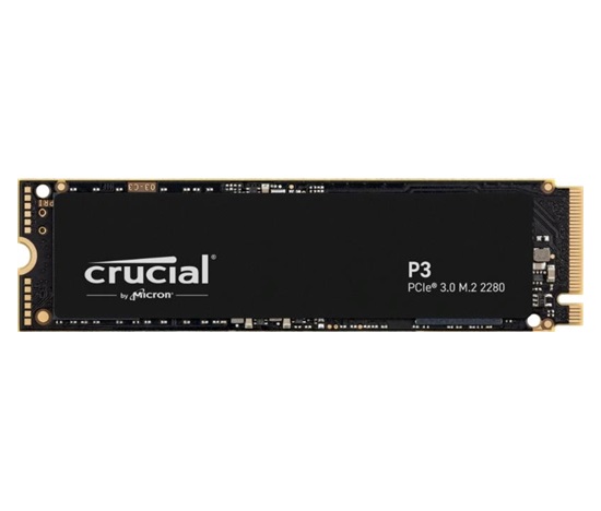 CRUCIAL SSD 2TB P3, M.2 2280, PCIe Gen3x4, R:3500/W:3000MB/s