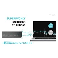 i-tec Universal 5x 4K Display Docking Station, Power Delivery 100W