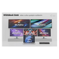 i-tec Universal 5x 4K Display Docking Station, Power Delivery 100W