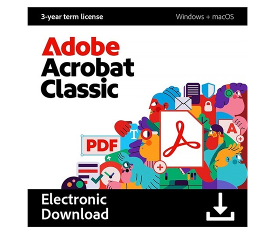 Acrobat Classic 2024 for ENT MP ML COM Online FRL Term License (Set up as 36 month) 1 User, Level 1, 1-9