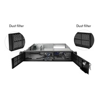 CHIEFTEC skříň Rackmount 2U mATX/ATX, UNC-209SR-B, 400W PSU, 20" Slide Rail, Black