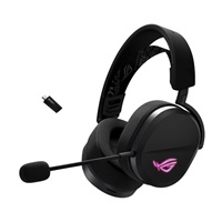 ASUS sluchátka ROG Pelta, Bezdrátové BT a RF 2.4GHz, ARGB, černá