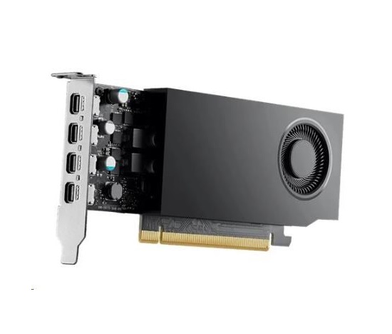 DELL NVIDIA RTX A1000 8 GB GDDR6 half height PCIe 4.0x8 4 mDP Graphics Card