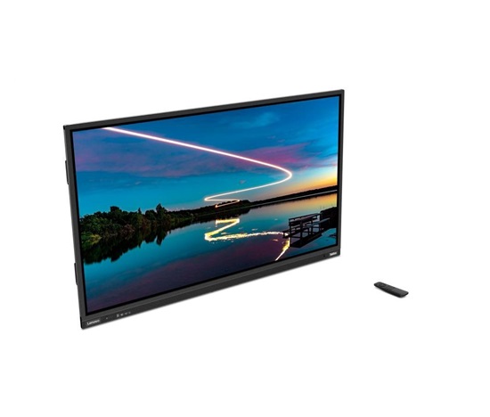 LENOVO LCD T86 - 86”,VA,matný,16:9,3840x2160,Touch,60Hz,8ms,400cd/m2,1200:1,HDMI,DP,USB-C,ThB,RJ45,USBHub,VESA