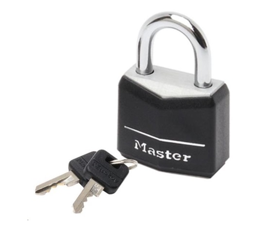 Master Lock 9130EURDBLK visací zámek z pevného hliníku - 30mm