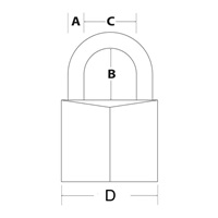 Master Lock Visací zámek  z pevného hliníku 9130EURDBLK - 30mm