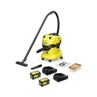 Kärcher WD 4-18 Dual Battery Set V-20/22 AKU vysavač na mokro-suché nečistoty