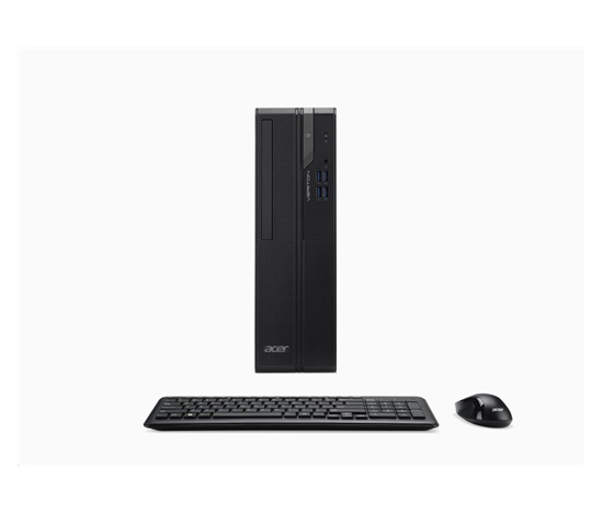 ACER PC Veriton VX2720G, i3-14100,8GB DDR4,256GB M.2 SSD,Wifi,DVD±RW,USB KB+mouse,W11P,180W,Black