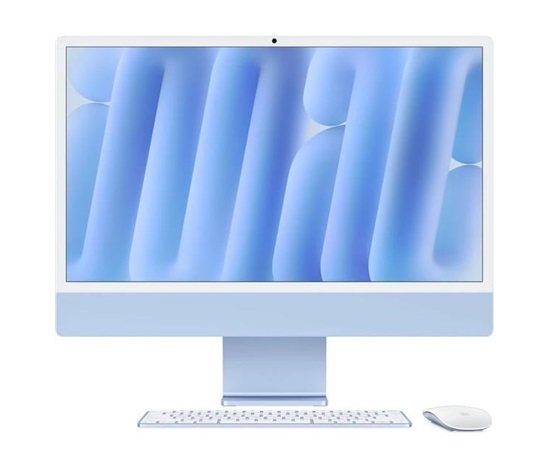 Apple iMac 24'' 4.5K display M4 chip 10-core CPU and 10-core GPU, 24GB, 512GB SSD - Blue