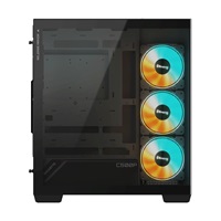 GIGABYTE case GB-C500P ST, Mid tower, 1xUSB-C 3.2, 2xUSB 3.0, 4x 120mm ARGB Fan, černá