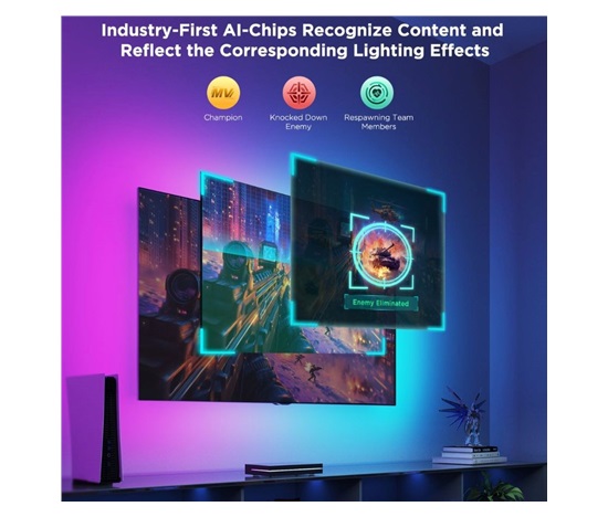 Govee AI Sync Box 2 Smart TV RGBICW podsvětlení 55-65