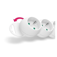 CONNECT IT prodlužovací kabel 230V, 6 zásuvek, 5m, s vypínačem, bílá