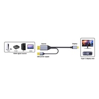 PREMIUMCORD Adaptér HDMI 2.0 na USB-C, 4K@60Hz, 2m