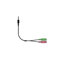 GENIUS ACC-100 audio adaptér 2x female 3,5mm jack na 1x male 3,5" jack