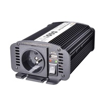Solight invertor 12V, USB 500mA, kovový, černý, max. zatížení: 300W