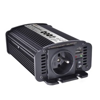 Solight invertor 12V, USB 500mA, kovový, černý, max. zatížení: 300W