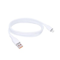 Solight lightning kabel, USB 2.0 A konektor - Lightning konektor, silikon, 2m