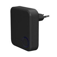 Solight bezdrátový zvonek, do zásuvky, 200m, černý, learning code