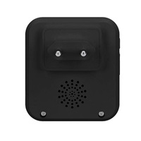 Solight bezdrátový zvonek, do zásuvky, 200m, černý, learning code