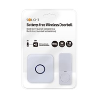 Solight bezdrátový zvonek bezbateriový, do zásuvky, 150m, bílý, learning code