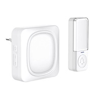 Solight bezdrátový zvonek a noční světélko, do zásuvky, 150m, bílý, learning code