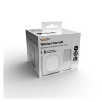 Solight bezdrátový zvonek a noční světélko, do zásuvky, 150m, bílý, learning code