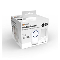 Solight bezdrátový zvonek, do zásuvky, 200m, bílý, learning code