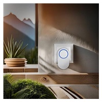 Solight bezdrátový zvonek, do zásuvky, 200m, bílý, learning code