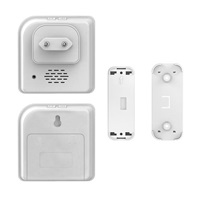 Solight 2x bezdrátový zvonek, do zásuvky + bateriový, 200m, bílý, learning code