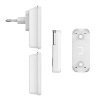 Solight 2x bezdrátový zvonek, do zásuvky + bateriový, 200m, bílý, learning code